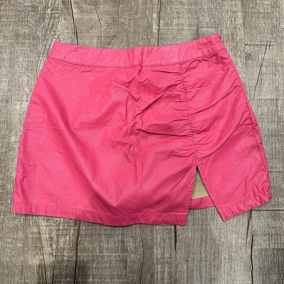 Victoria & Sofia Dresses & Skirts - Victoria & Sofia Pink Faux Leather Skort Women's Size Small